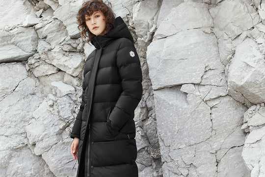 Quartz Co. winter jackets Made in Canada, Jane long winter jacket