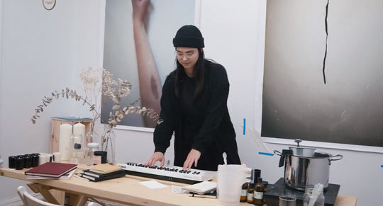 Quartz Co. winter jackets Made in Canada, with artist KROY
