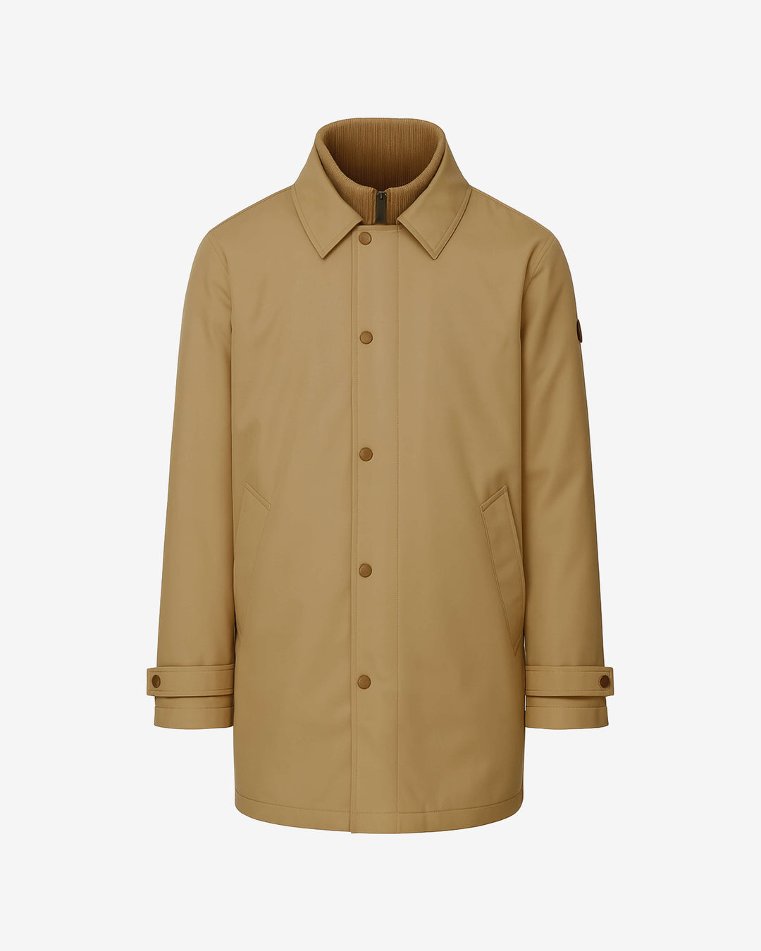 CHRISTOPHER 2.0 | Manteau isolé avec col en maille côtelée amovible