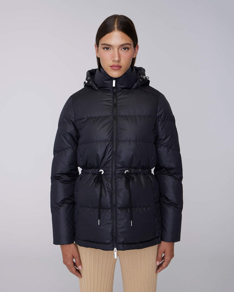 ISABELA Lightweight Hooded Waisted Down Jacket – Quartz Co